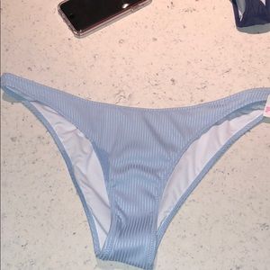 NWT never worn PINK baby blue swim bottom
